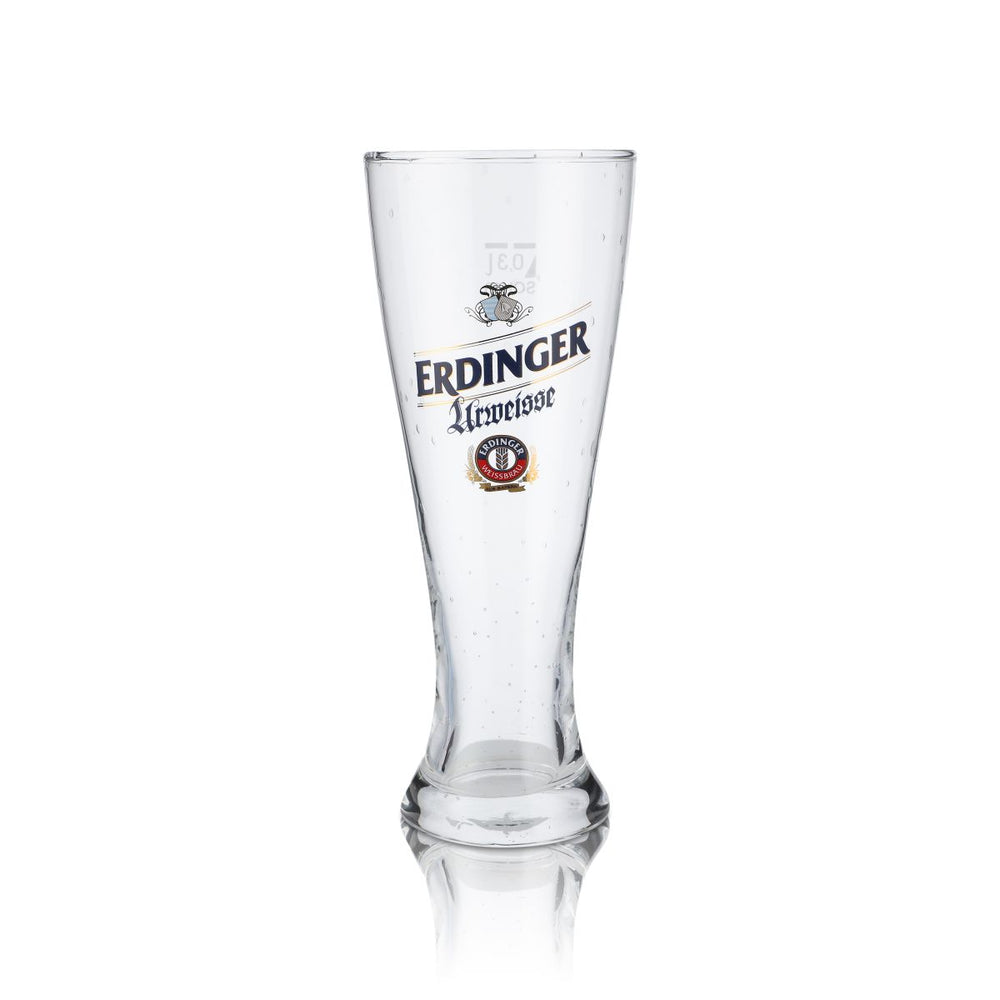 Erdinger Glass 0.3l Urweisse Wheat Beer Glass Pearl Effect Handcrafted Hefeweizen