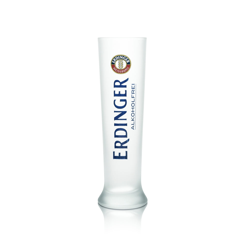 Erdinger Weißbräu Beer Glass 0.5l Non-Alcoholic Matt Relief Frosted Glasses Wheat