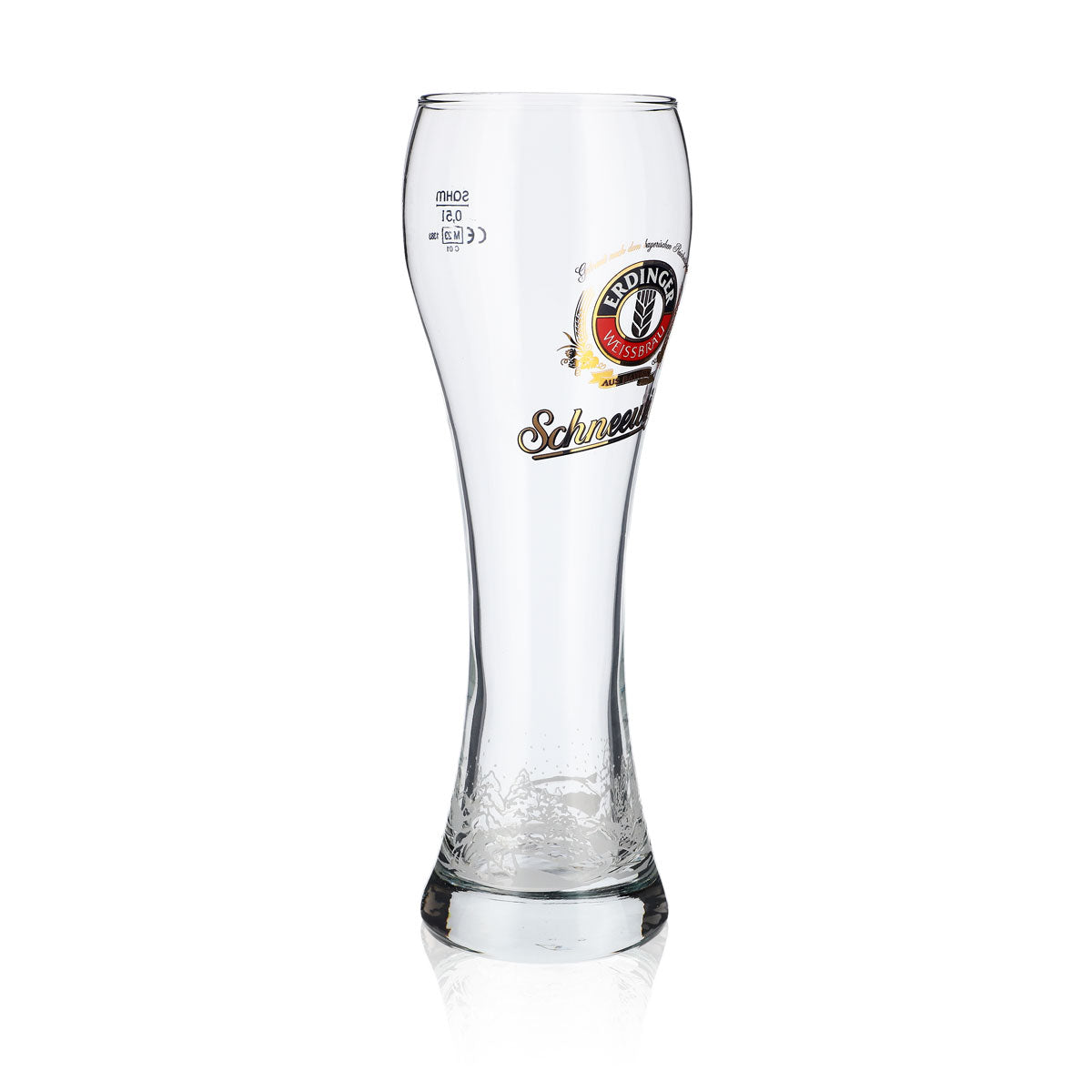 6x Erdinger Weissbräu beer glass 0.5l Beer glasses Wheat beer glass "Snow White" – View 5