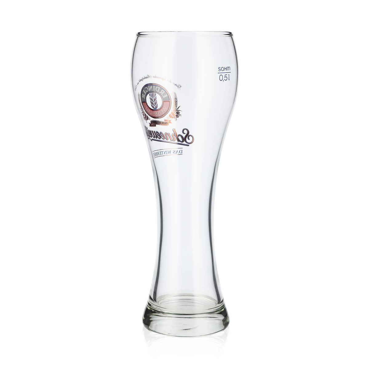 Erdinger Weissbräu Beer Glass, 0.5 L, Wheat Beer Glass, "Schneeweiße" (Snow-White), The Winter Beer "Sahm" – View 3