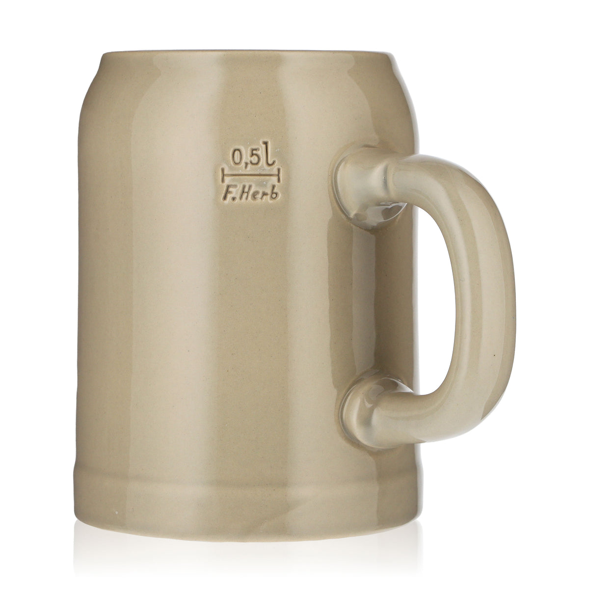 Erdinger Weissbräu beer glass mug 0.5l clay mug cityscape Franz Herb – View 4