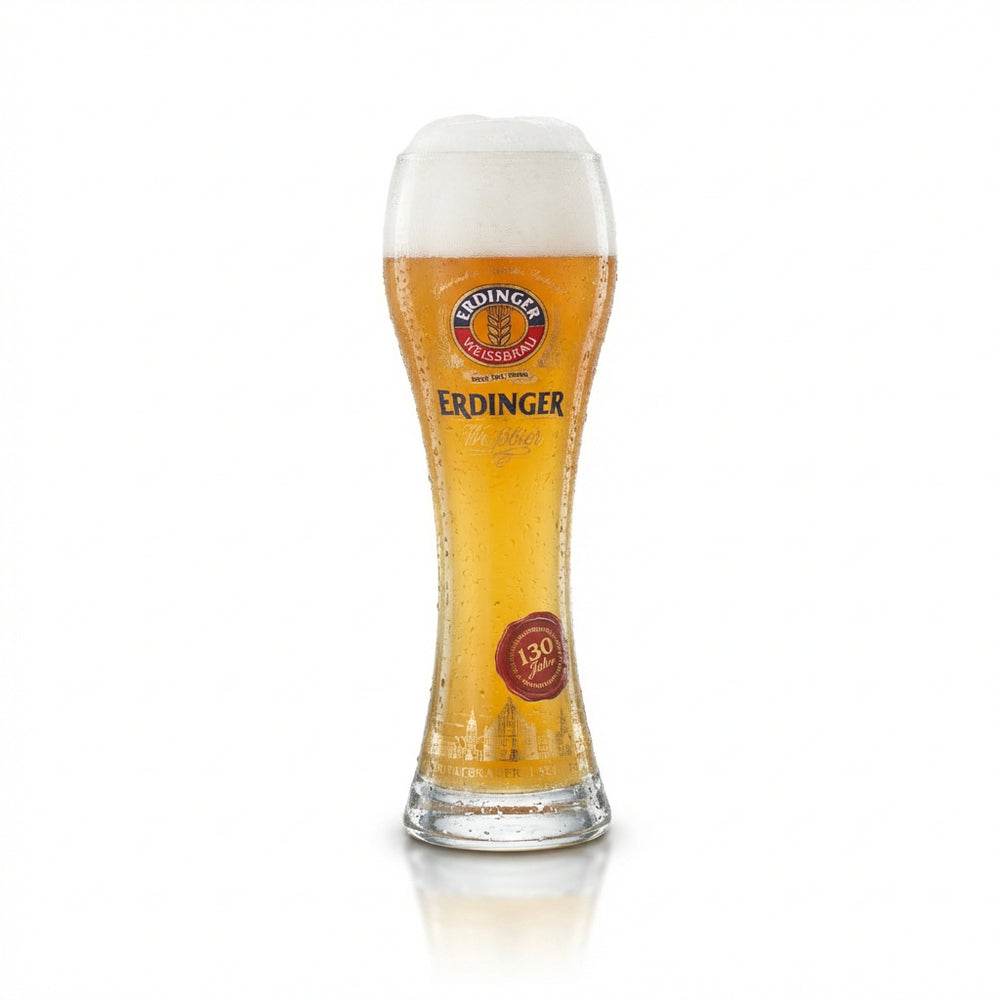 Erdinger Weissbräu Wheat Beer Glass 0.5l 130th Anniversary Collector's Edition Wheat