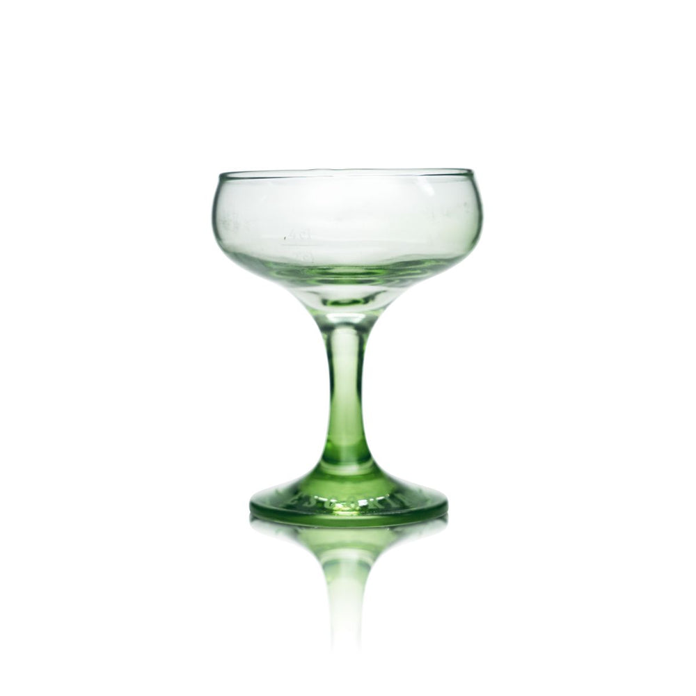Escorial Goblet Glass 0.15 l Cup Martini Glasses Green Stem Herbal Liqueur