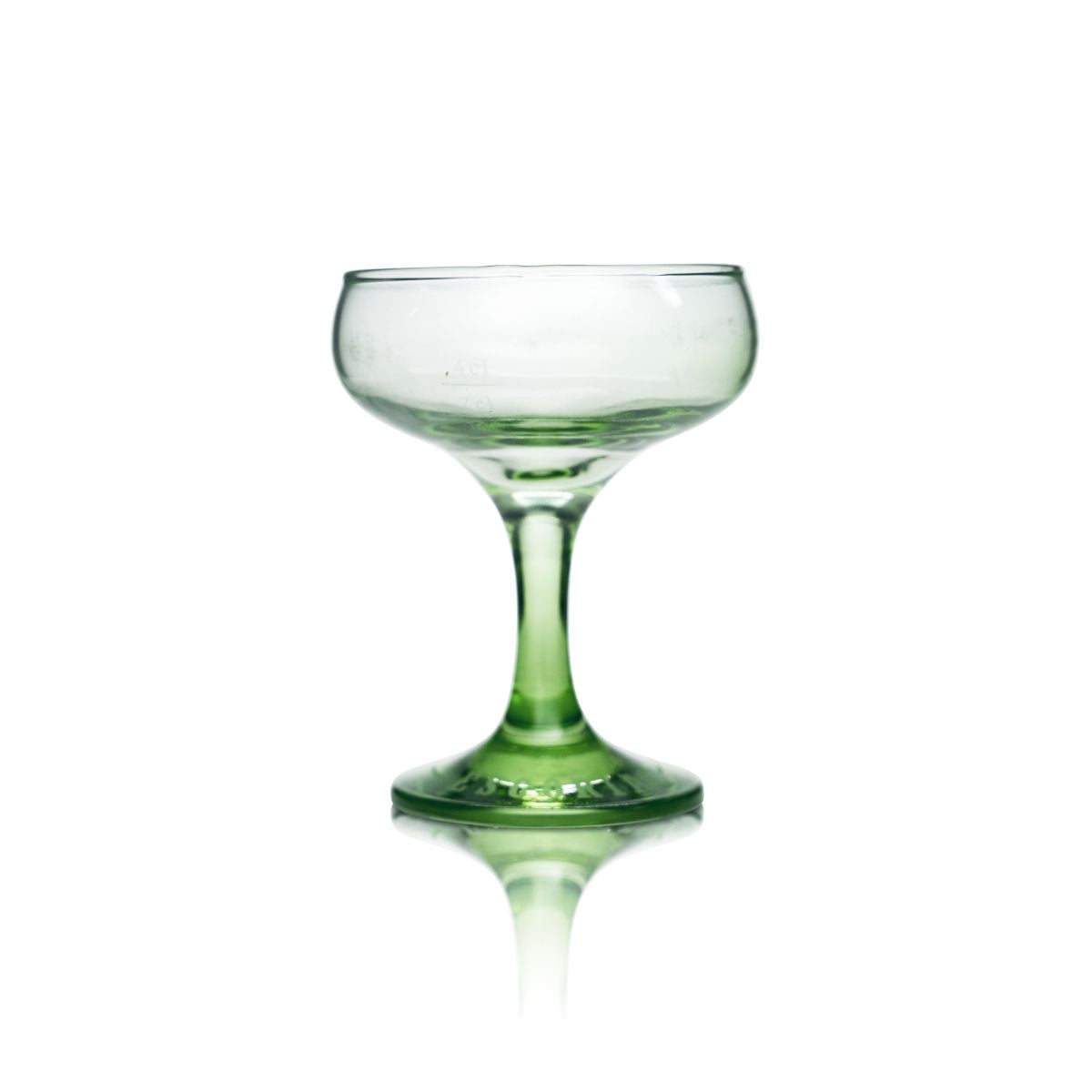 Escorial Goblet Glass 0.15 l Cup Martini Glasses Green Stem Herbal Liqueur