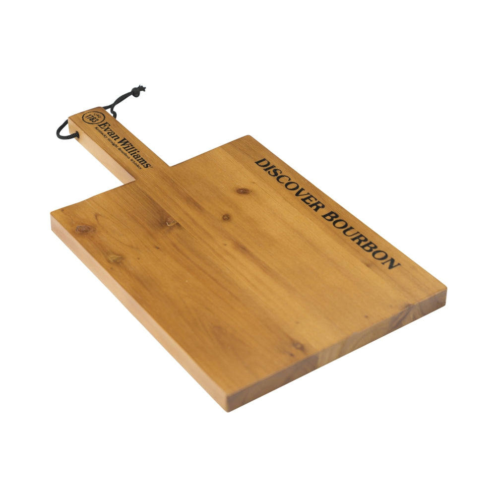 Evan Williams Whiskey Brett Brown Wood Cutting Board Kitchen Breakfast Serving