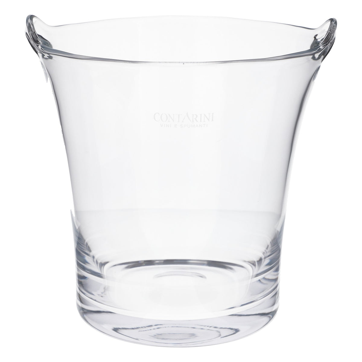 Evian Water Acrylic Bottle Cooler Ice Cube Container Cooler