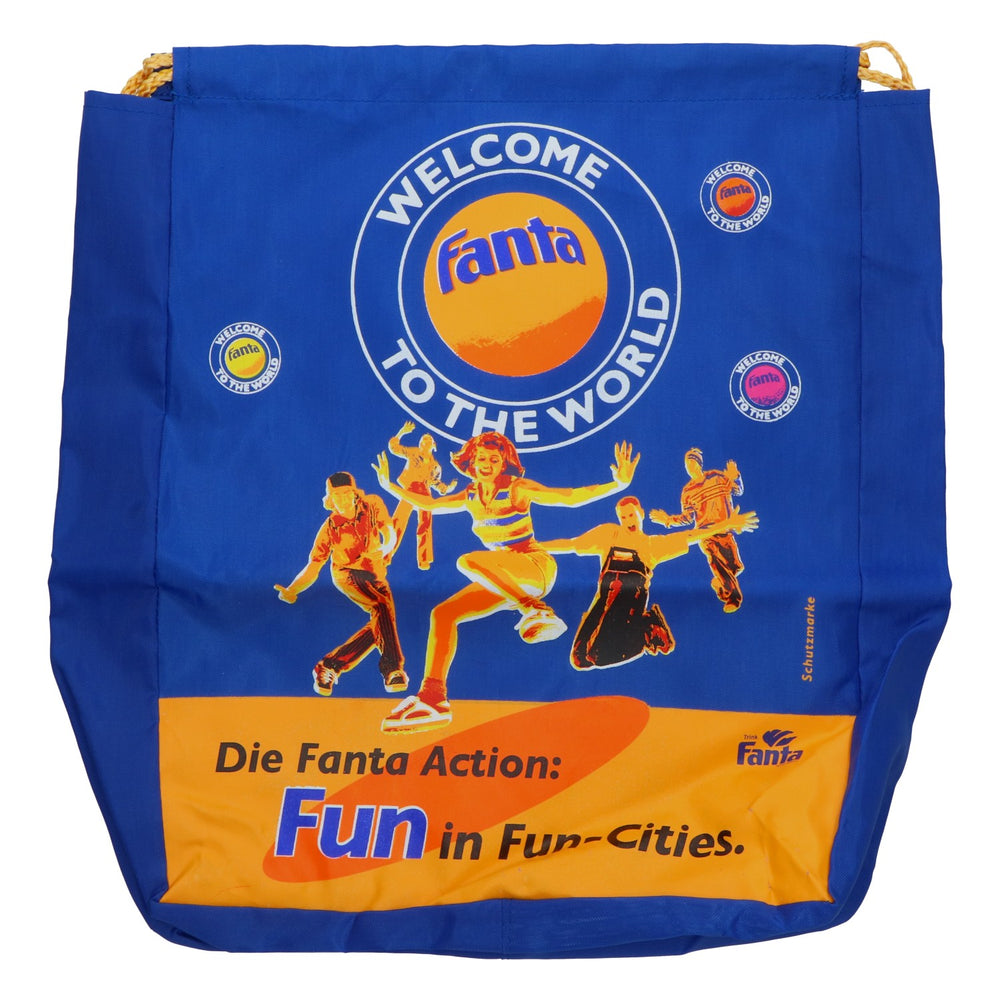 Fanta Bag, Blue, Coca-Cola, Sports Bag, Gym Bag, Retro, Fun, Collector's Item