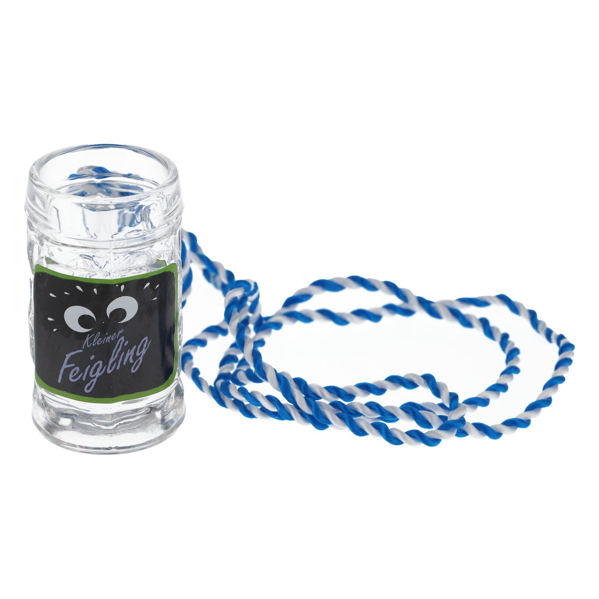 Feigling liqueur shot glass, Kruegerl Oktoberfest with neck strap