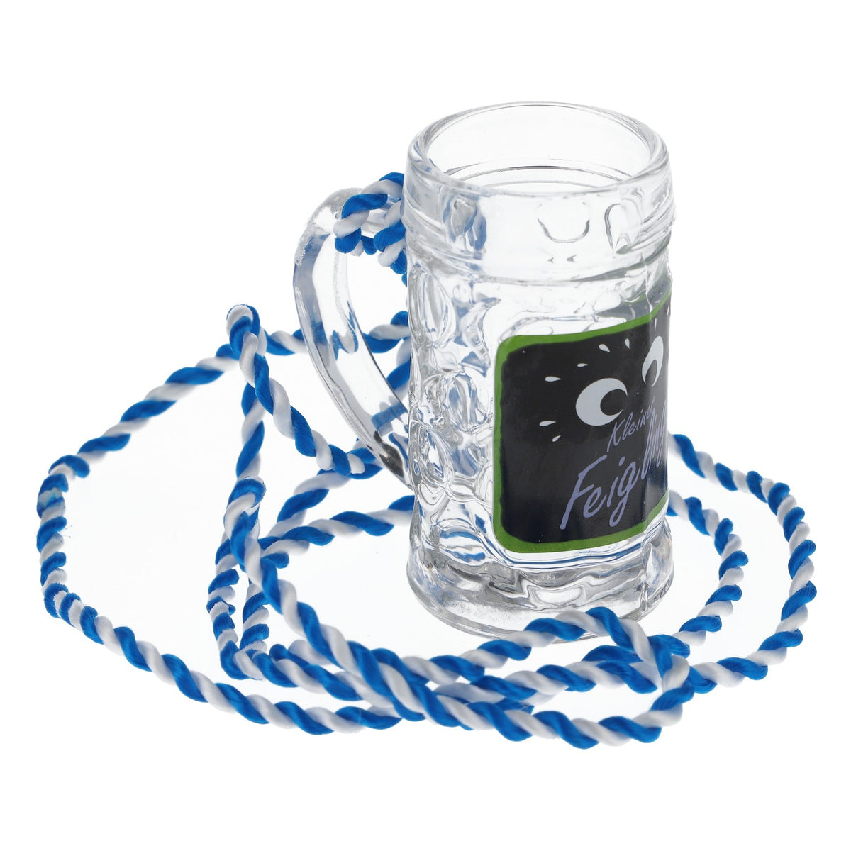 Feigling liqueur shot glass, Kruegerl Oktoberfest with neck strap – View 2