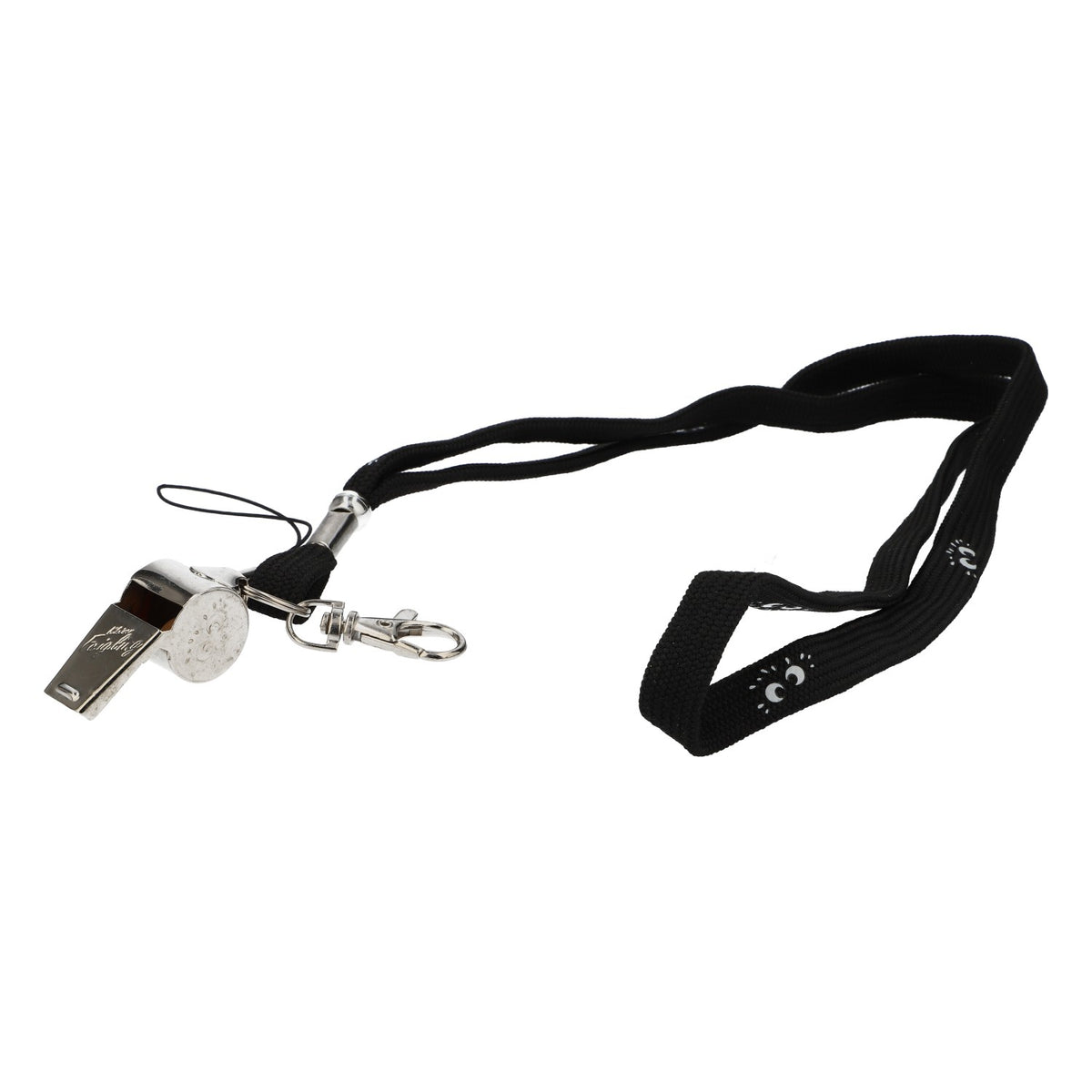 Coward liqueur whistle referee soccer silver with lanyard – View 2