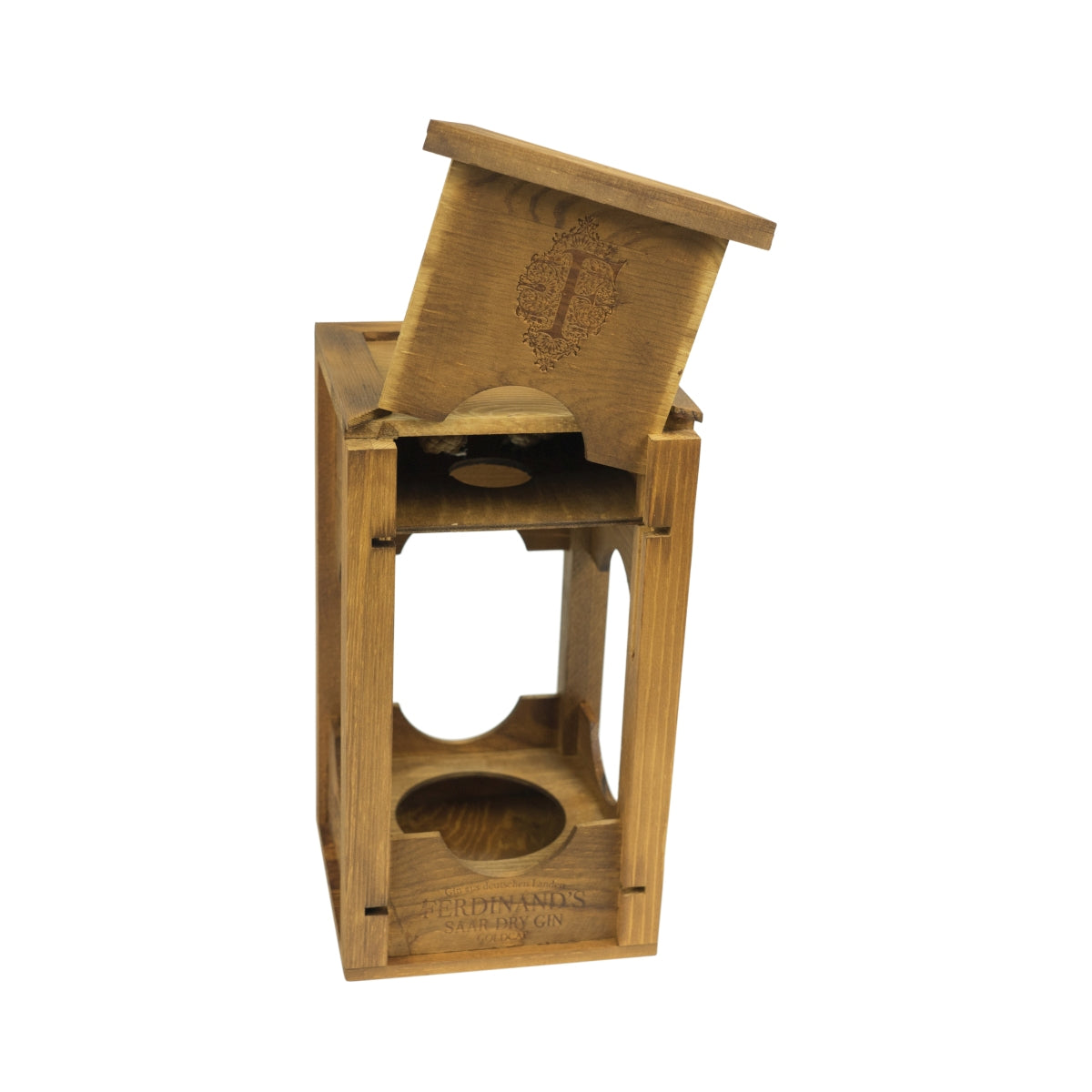 Ferdinand's Gin Lantern Wooden Light Glorifier Stand Display Show Bottle – View 3