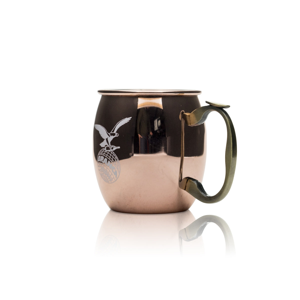 Fernet Branca Copper Mug Glass 0.4l Handle Cup Moscow Mule Mulled Wine Drink – View 2