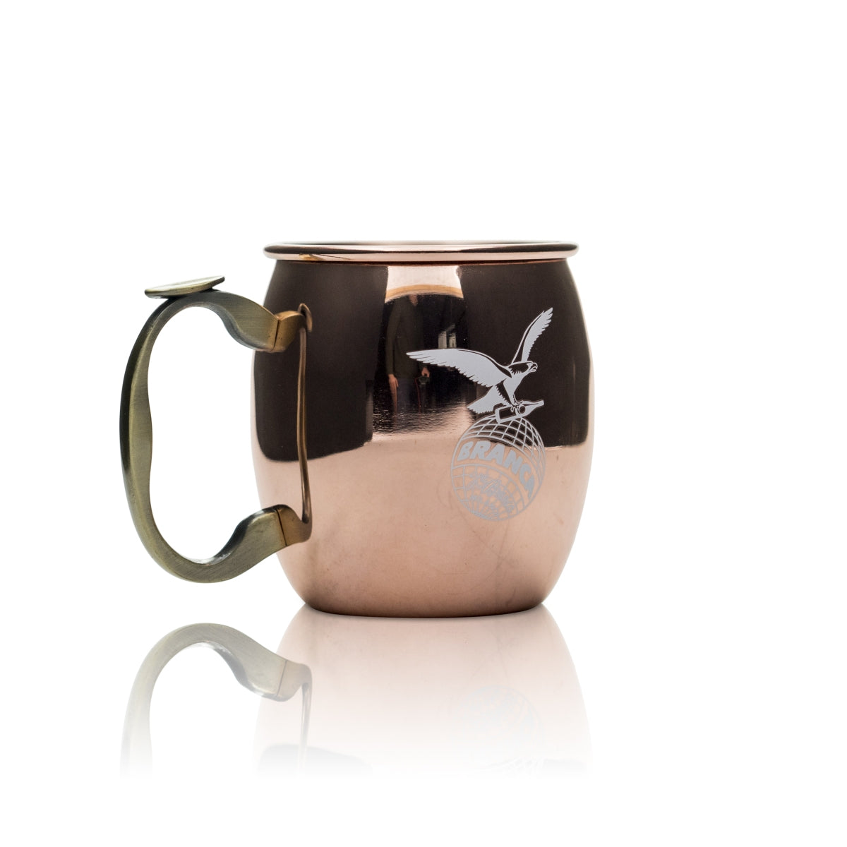 Fernet Branca Copper Mug Glass 0.4l Handle Cup Moscow Mule Mulled Wine Drink – View 3