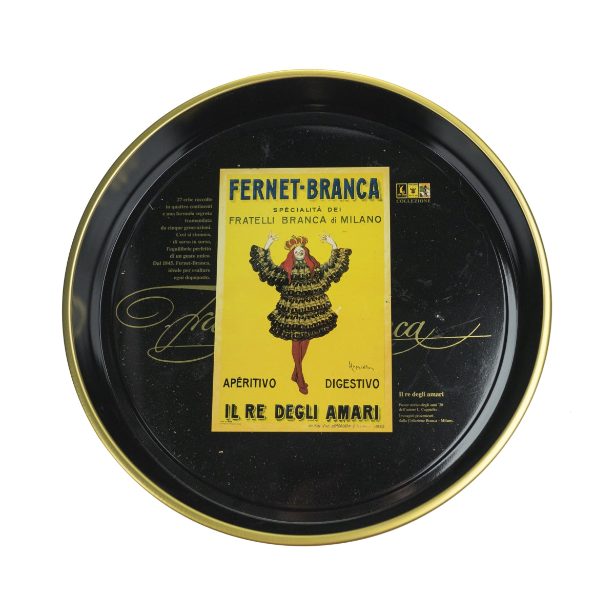 Fernet Branca Tray Ø35cm Female Catering Waitress Serving Tray Service