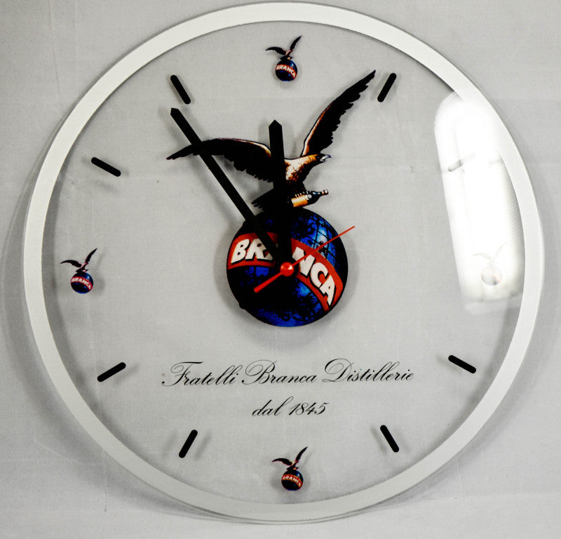 Fernet Branca wall clock wall decoration clock in acrylic case