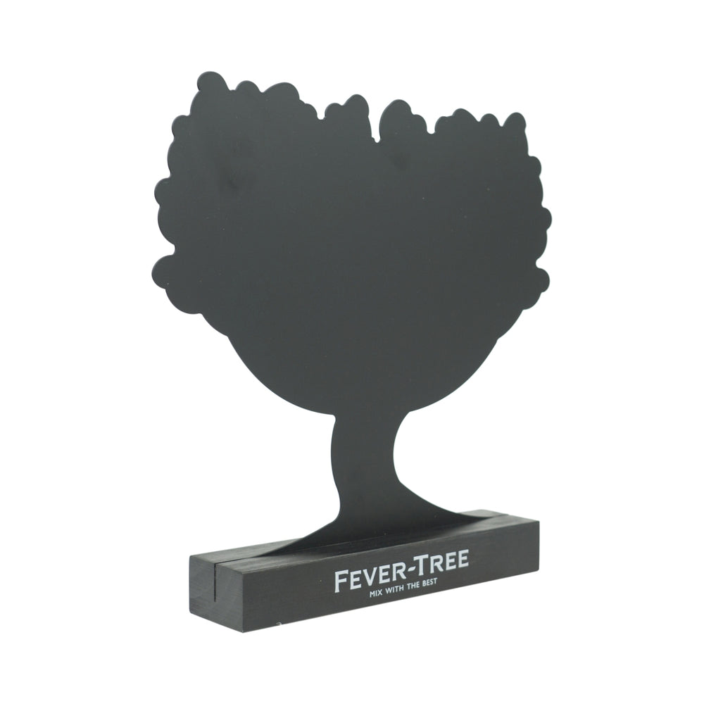 Fever Tree Tonic Full Metal Chalkboard Table Display Black Tree Gin Menu