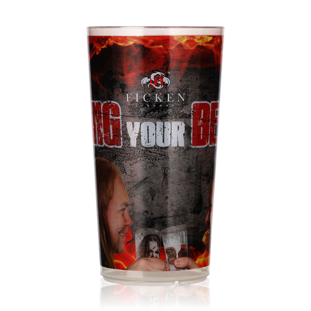 Ficken Liqueur Glass "Bang Your Cup" 0.2 L Reusable Plastic Cup