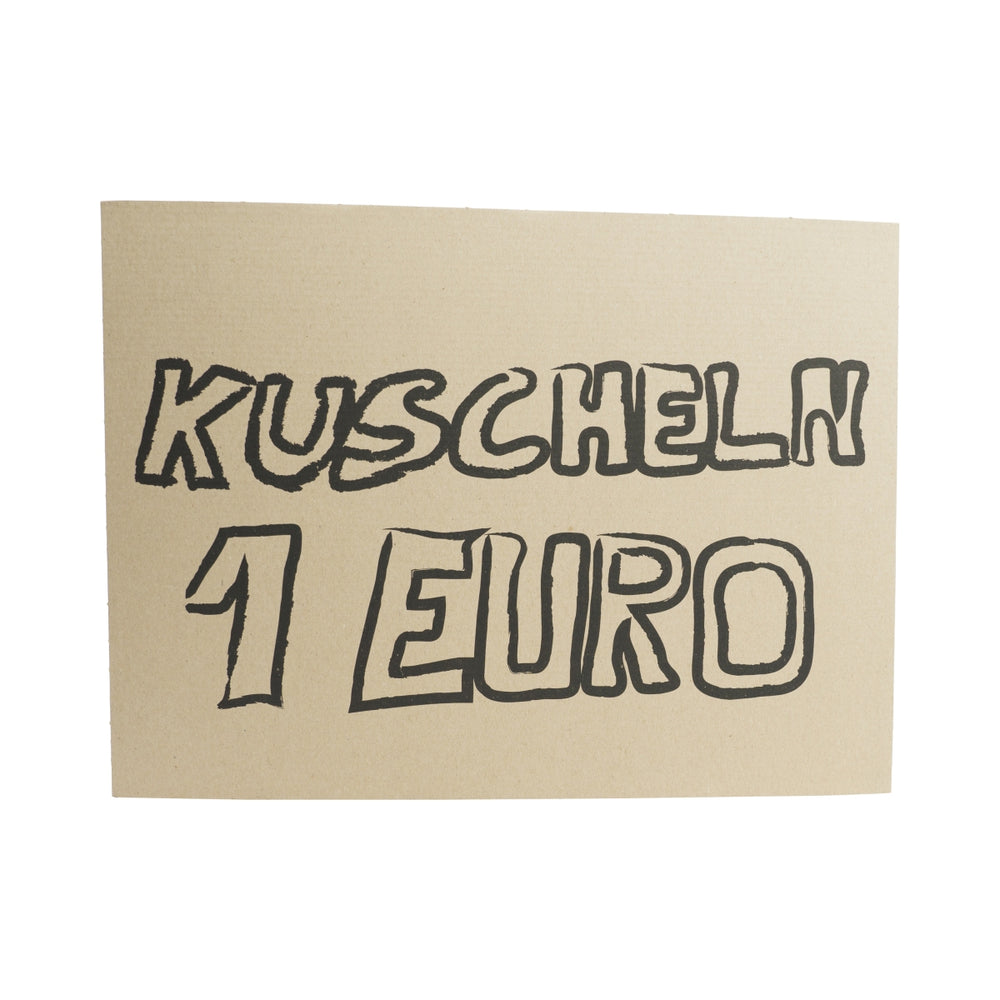 Fucking liqueur cardboard sign Cuddling €1 festival wall sign Party gag Camping sign