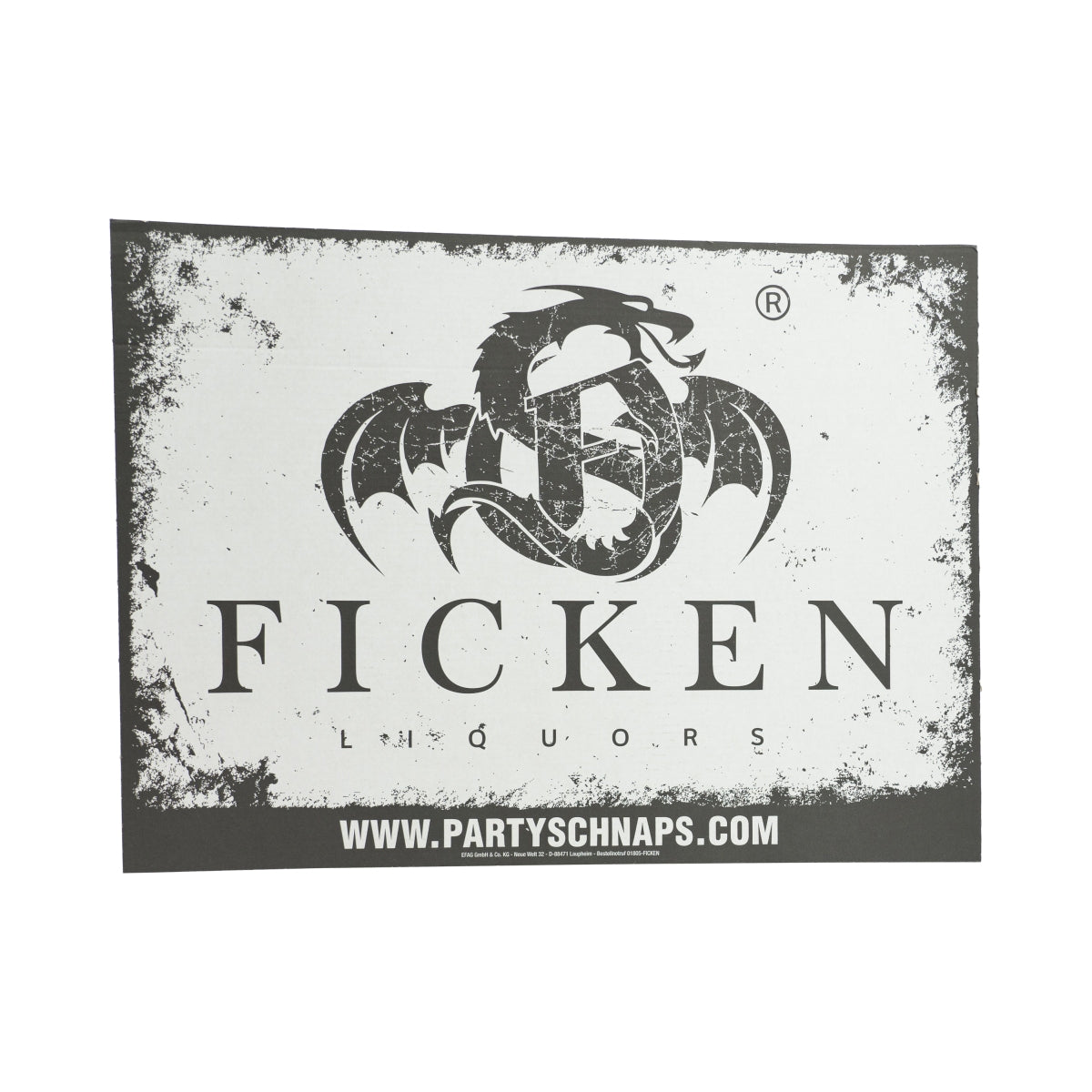 Fucking liqueur cardboard sign If you want to fuck, you have to be friendly Festival party – View 2