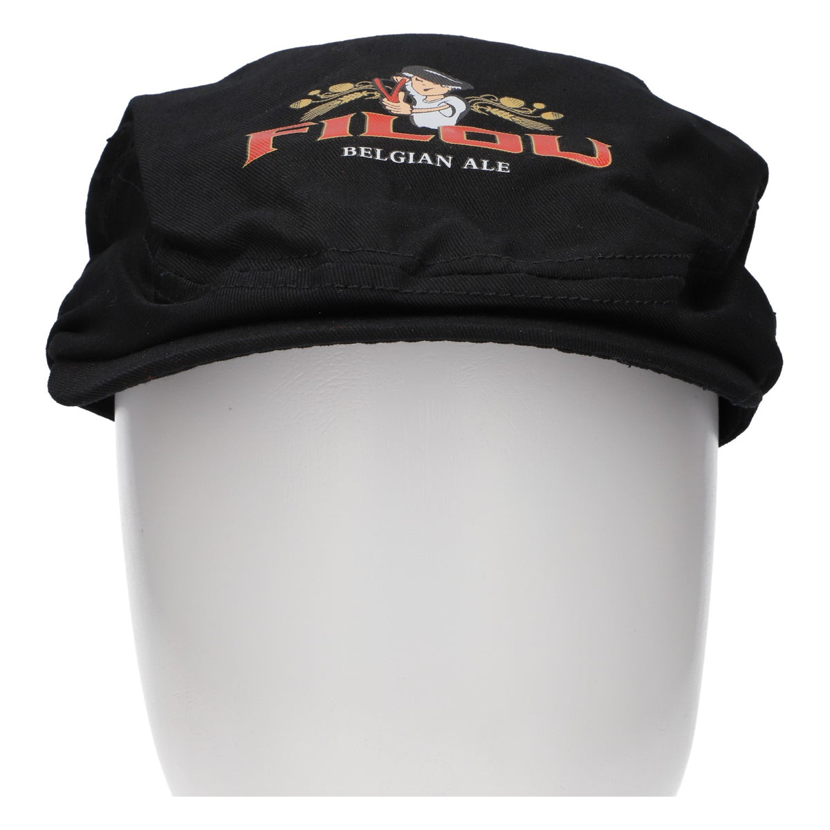 Filou Beer Newsboy Cap, Black – View 2