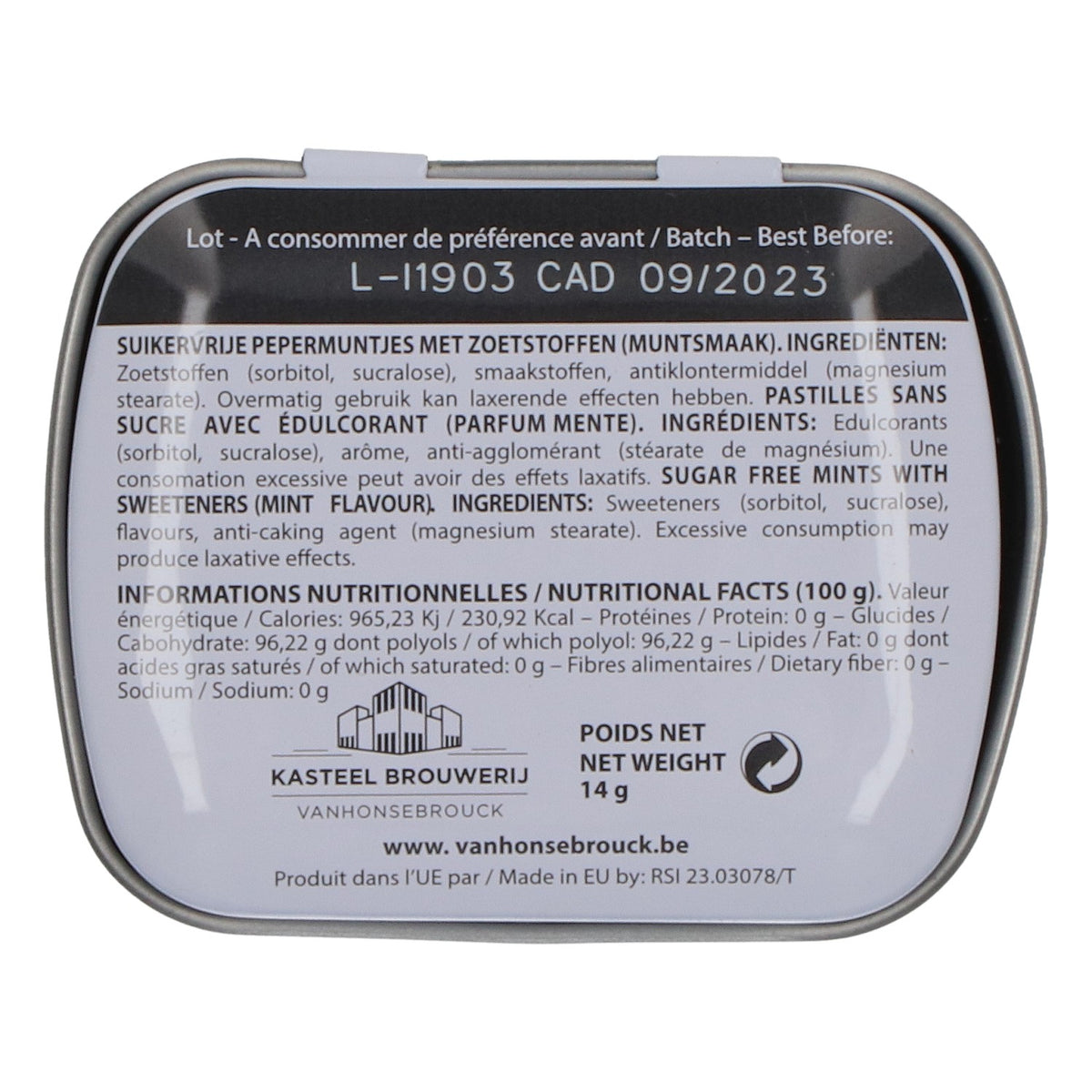 Filou Beer Peppermint Drops Metal Tin – View 4