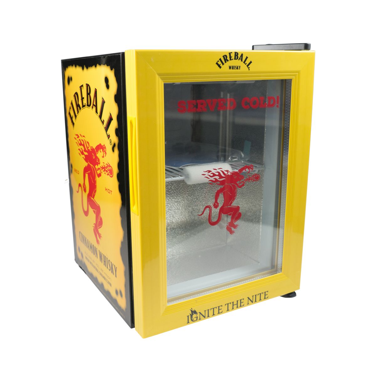 Fireball Mini Fridge Freezer Whiskey Bottle Cooler Fridge Cinnamon