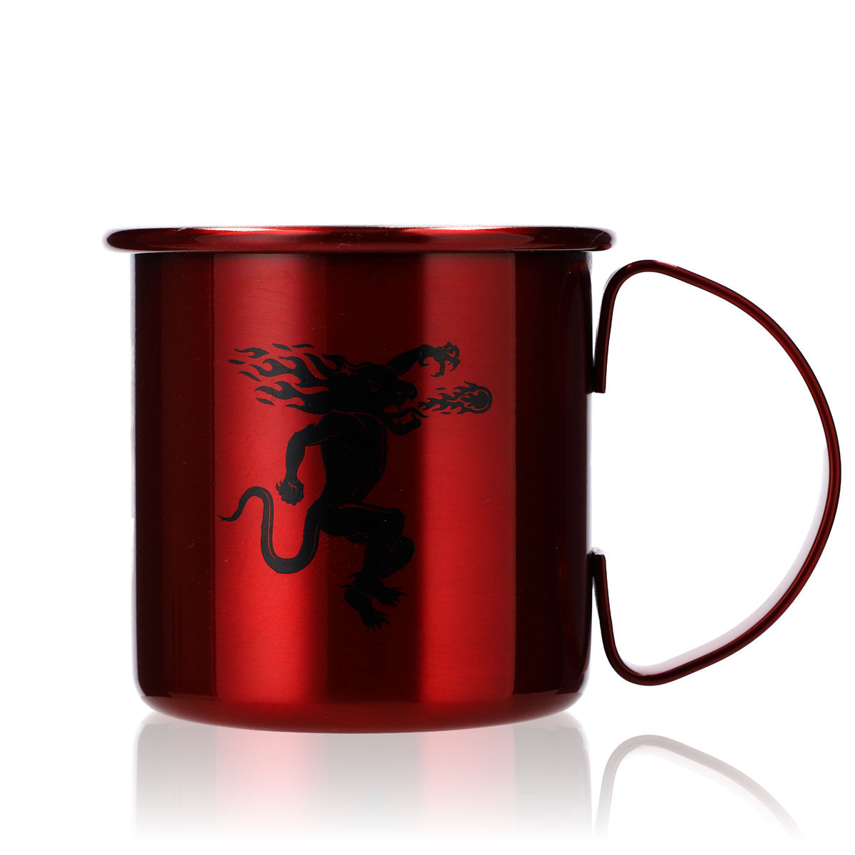 Fireball Whiskey Glass Stainless Steel Mug 0.46 L Mug Moscow Mule Red