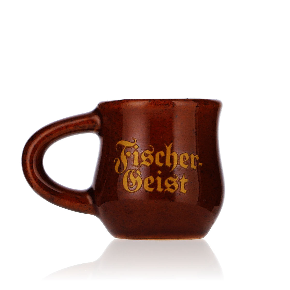 6x Fischergeist liqueur mini jug glasses clay shot glass stamper with handle – View 2