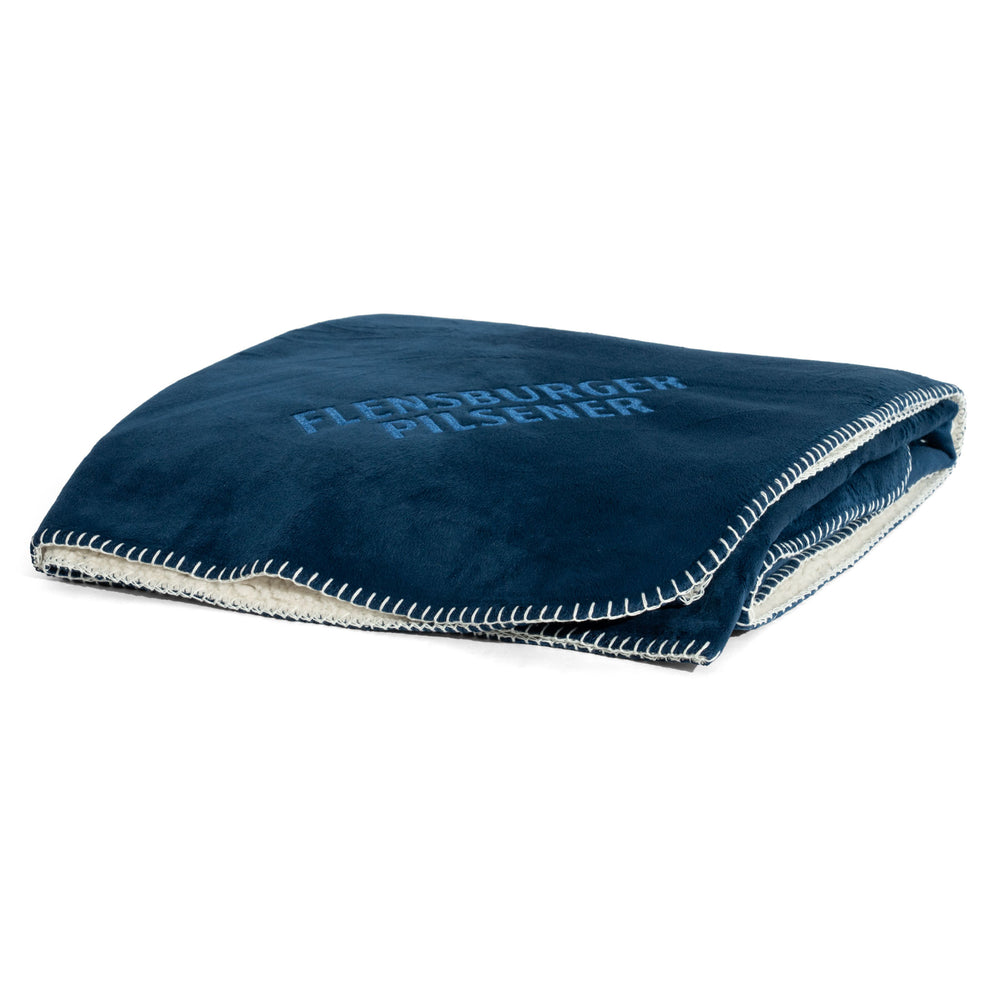 Flensburger Beer Fleece Blanket Snuggle Blanket Patio Blanket Blanket 130x180 cm Blue