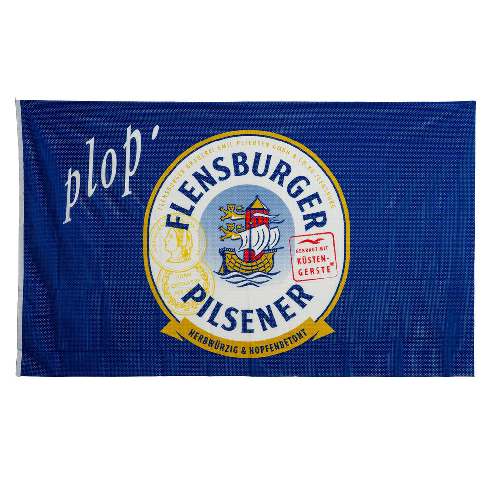 Flensburg Glass Mixed-Weave Pilsen Hiss Flag Banner Vertical Flag