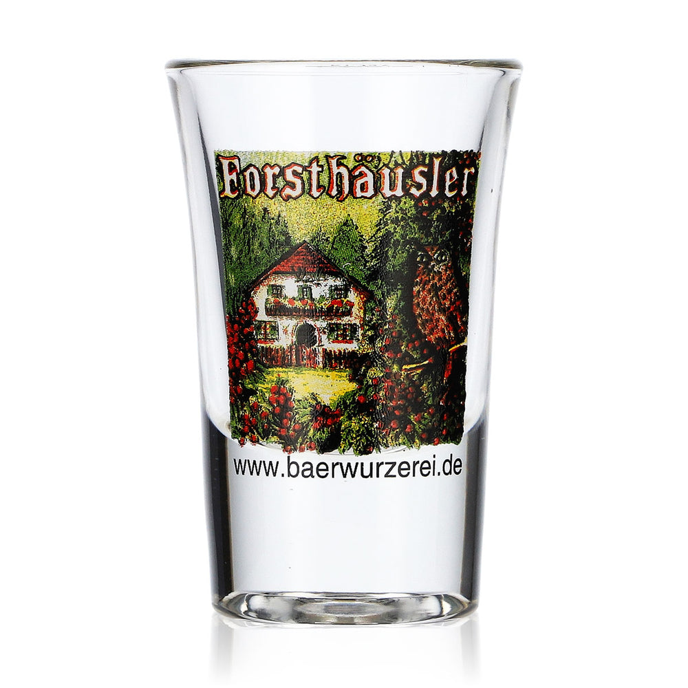 Forsthäusler Schnapps Glass Shot Glass 2cl Schnapps Glass Logo House