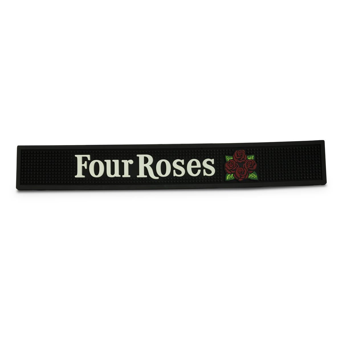 Four Roses Whiskey Bar Mat Drip Mat Bar Accessories: Black 60x9cm