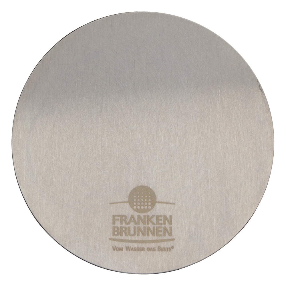 Franken Brunnen Water Coaster, Aluminum, Non-Slip Bottom, Silver