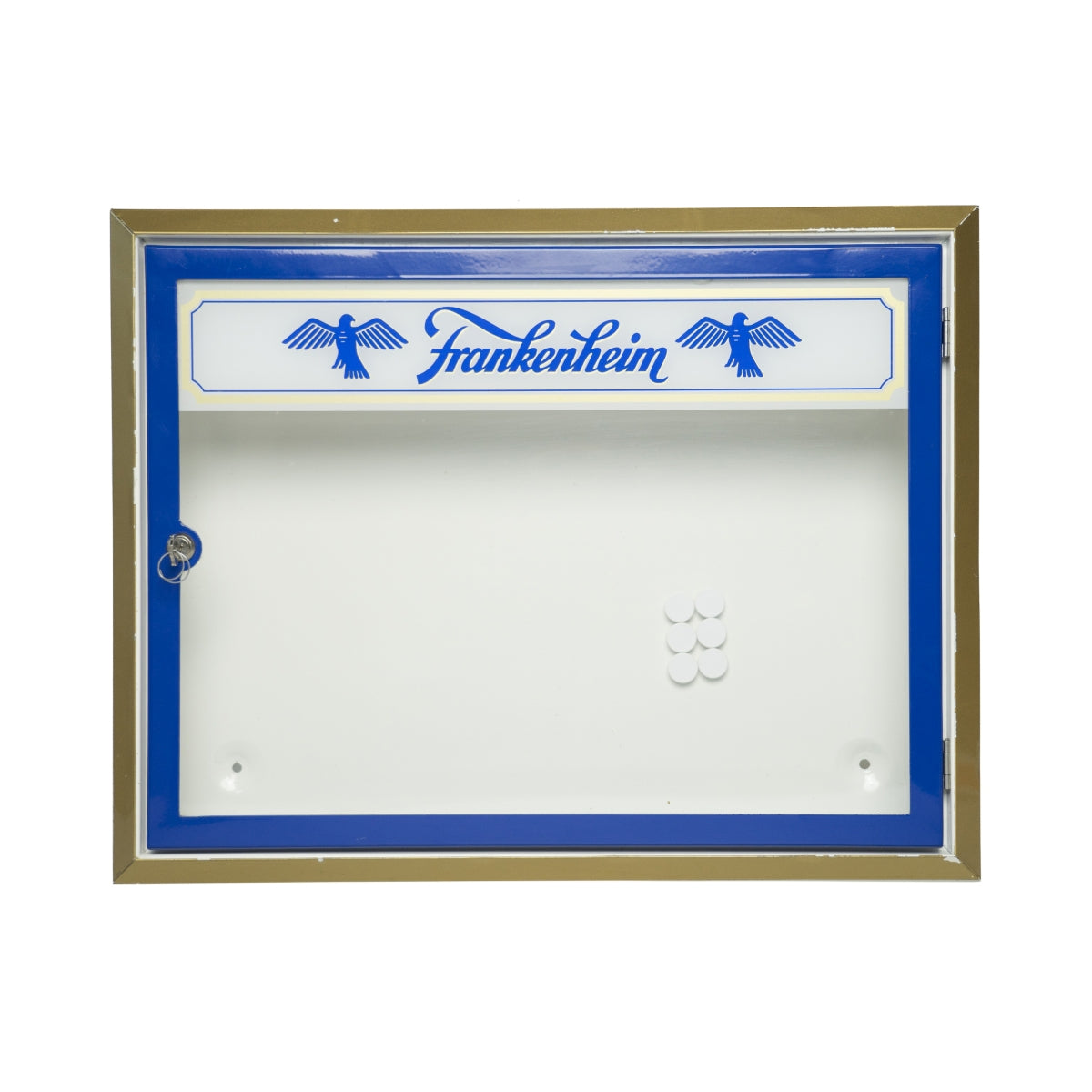 Frankenheim display case, illuminated, menu, lockable, used, catering, bar