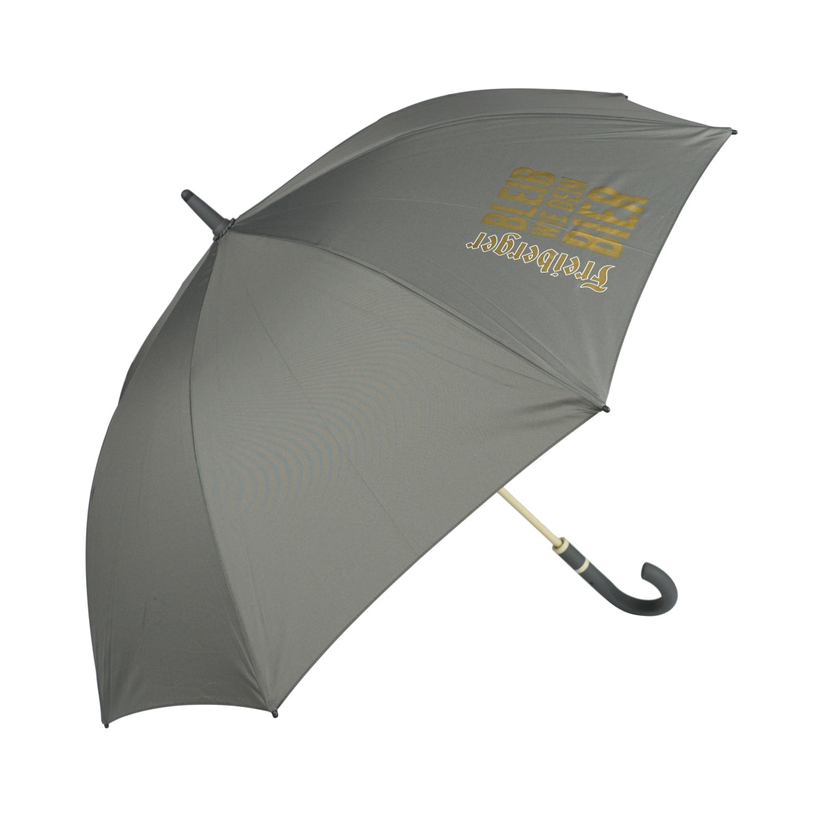 Freiberger Beer Umbrella, gray, long, stormproof, men's, automatic, stable