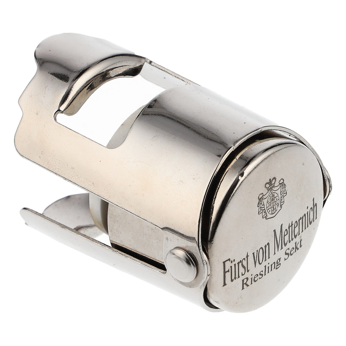 Prince of Metternich Sparkling Wine Bottle Cap, Stainless Steel, Silver – View 2