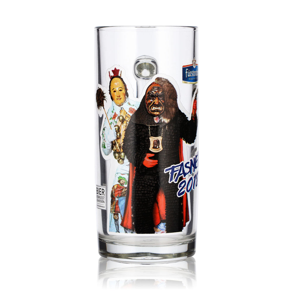 Fürstenberg Beer Glass, 0.2 L, Fasnet 2018 Mug