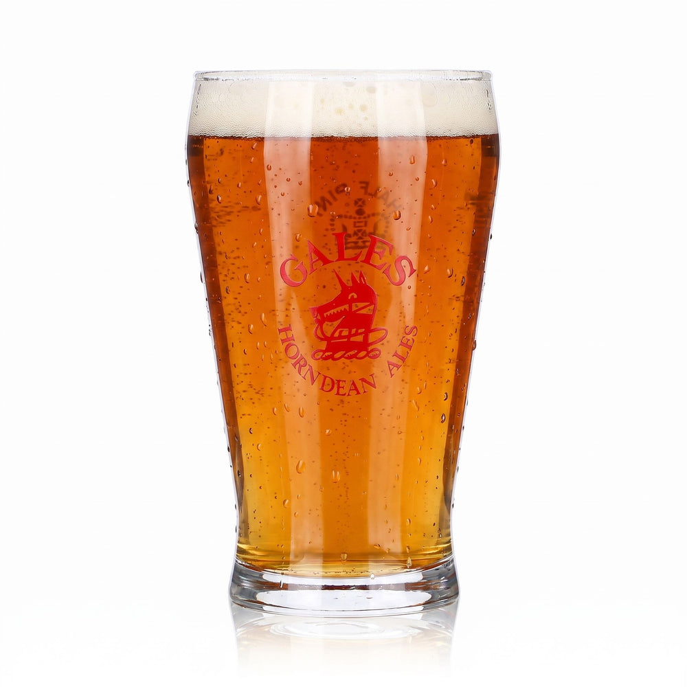 Gales Brewery Beer Glass 0.28 L Willi Mug Horndean Ales Dog Logo Red Logo