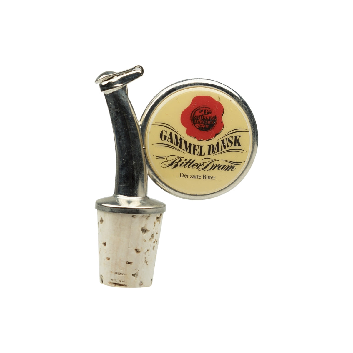 Gammel Dansk Bitter Pourer 0.7L Bottle Cork Stopper Dosing Pourer Schnapps