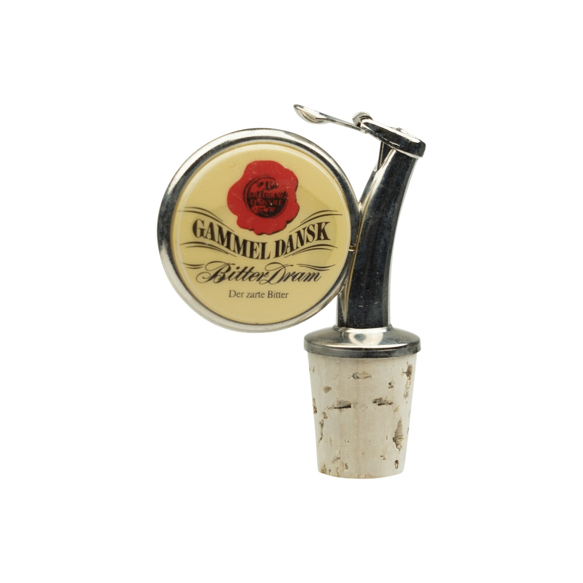 Gammel Dansk Bitter Pourer 0.7L Bottle Cork Stopper Dosing Pourer Schnapps – View 2
