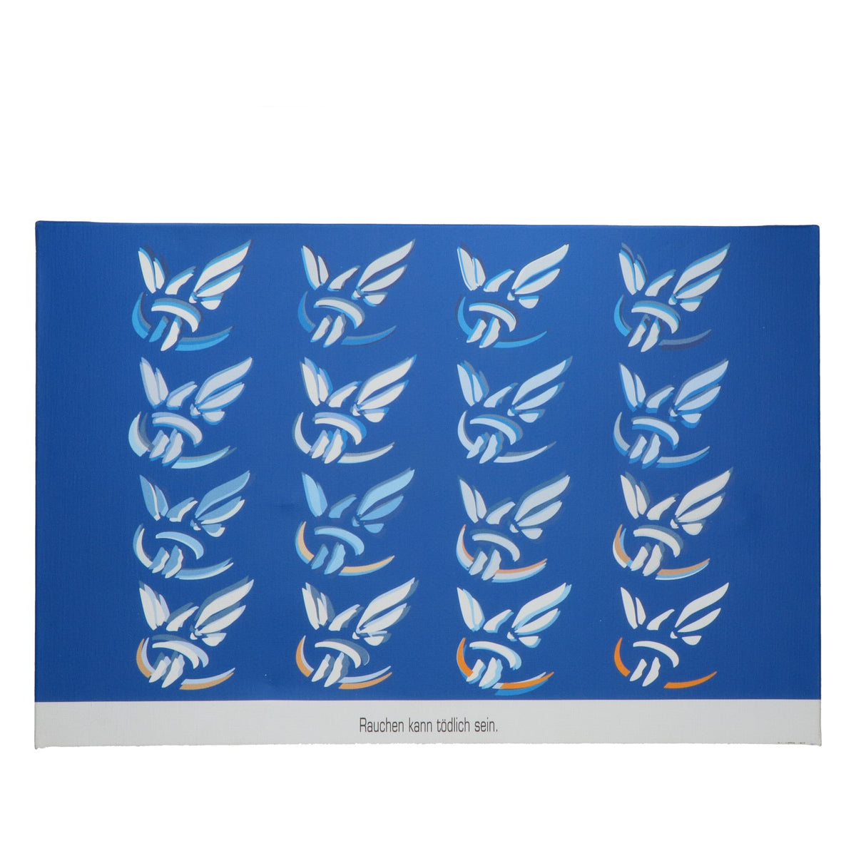 Gauloises Wall Art Canvas Decor Cigarettes 60x40cm Wooden Frame
