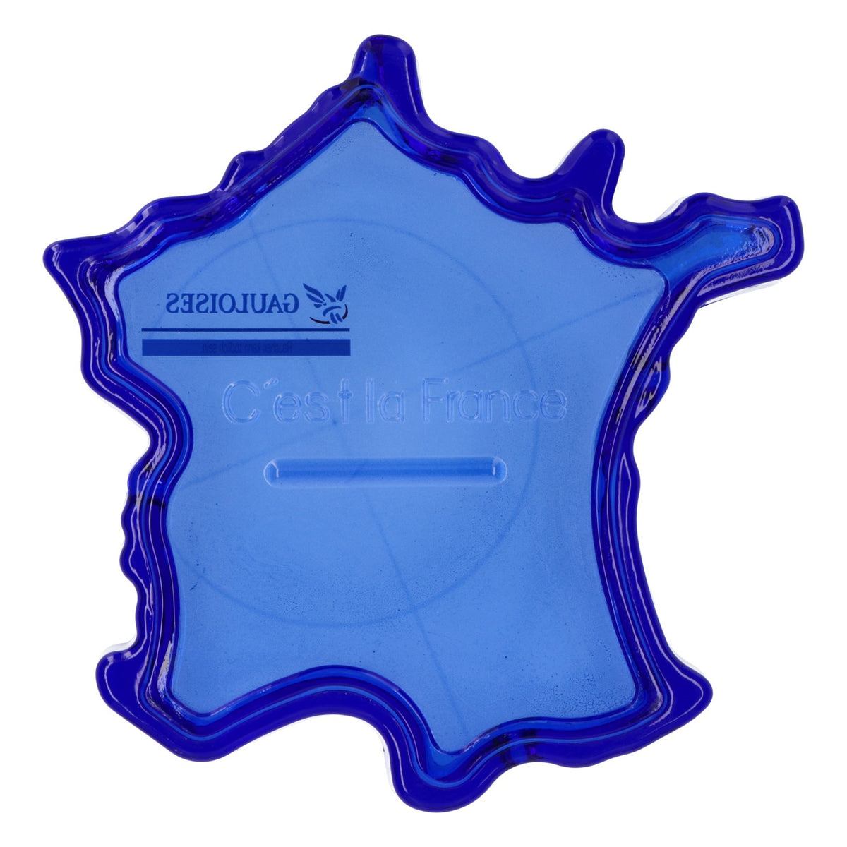 Gauloises Cigarette Ashtray France Shape Small Logo Blue – View 3