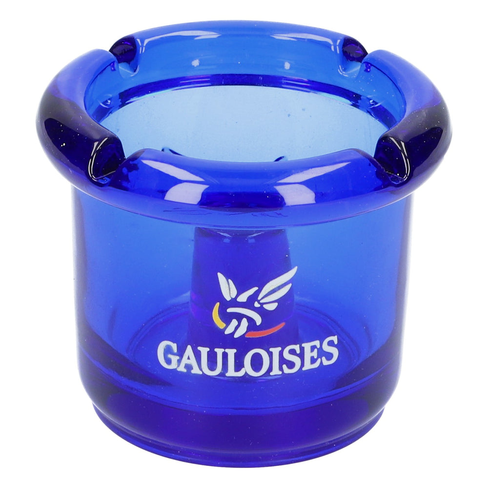 Gauloises cigarette ashtray wind ashtray blue glass smoker accessories smoking