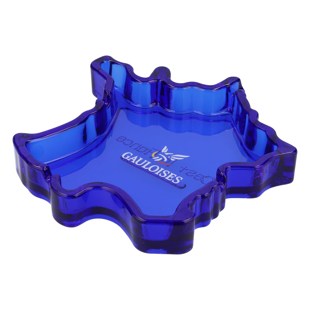 Gauloises Cigarettes Glass Ashtray France Shape Special Edition Small Logo