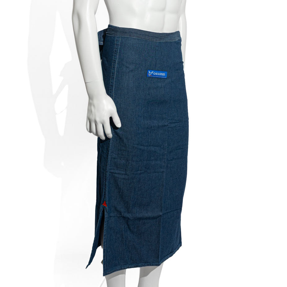 Gauloises Cigarettes Waiter's Bistro Apron Denim Size M Blue – View 2