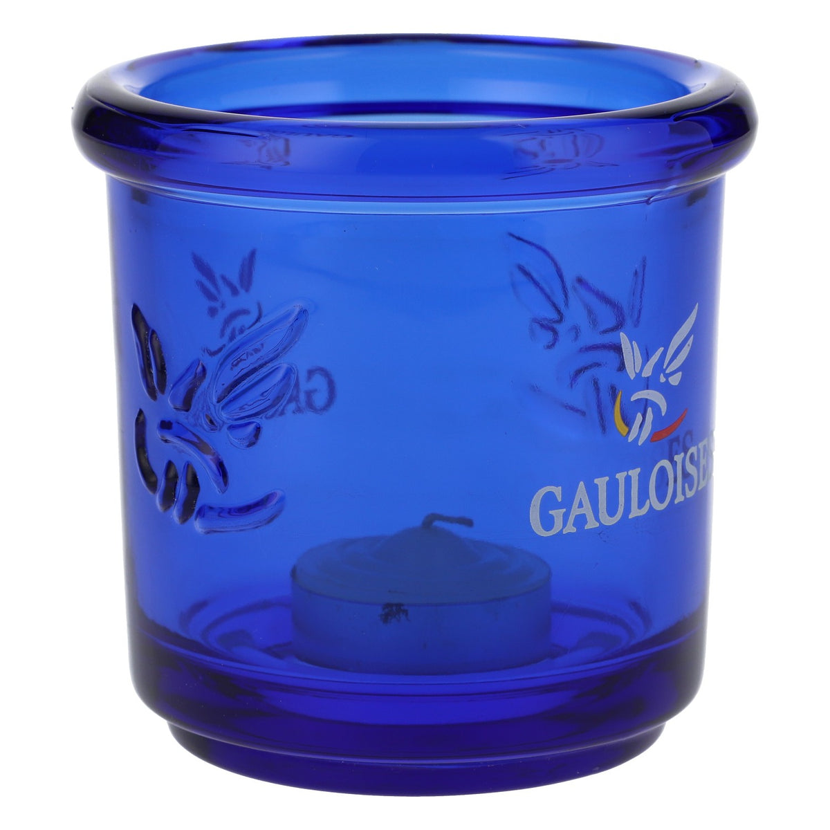 Gauloises Cigarette Lantern Blue Round incl. Tealight Large Version – View 2