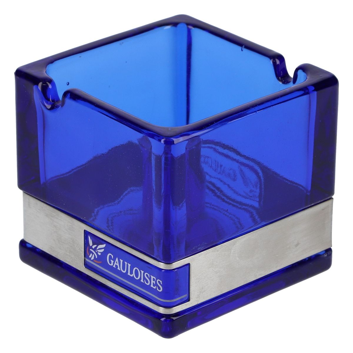 Gauloises Smoker Bundle Set of 3x ashtrays, blue series, 1x transparent – View 5
