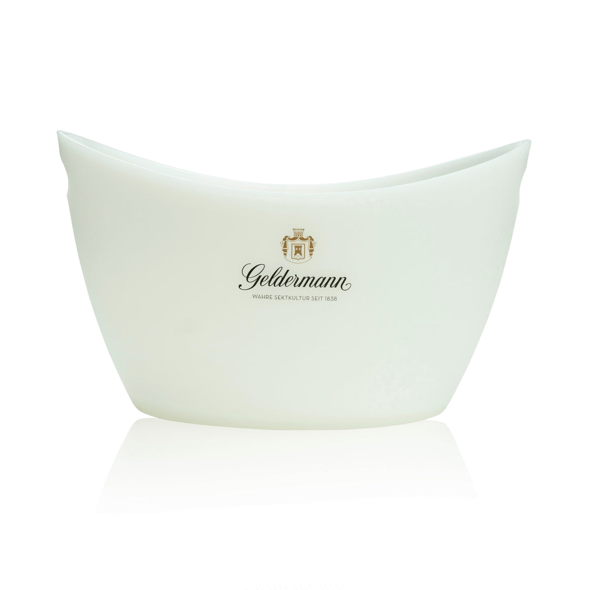 Geldermann Sparkling Wine Bottle Cooler Ice Cube Container Magnum Plastic White
