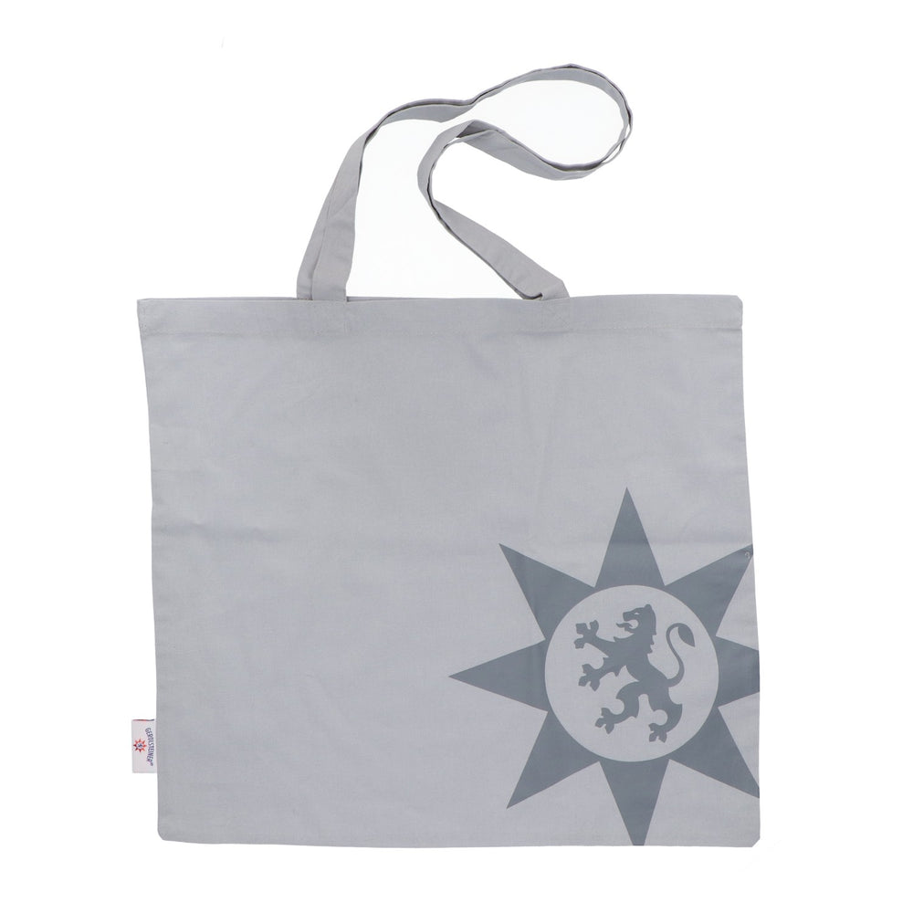 Gerolsteiner water jute bag shopping bag, light gray version