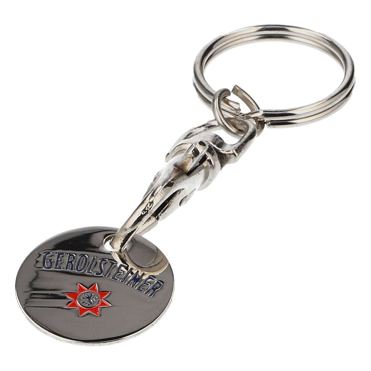 Gerolsteiner Water Keychain Pendant, Metal, New, Silver